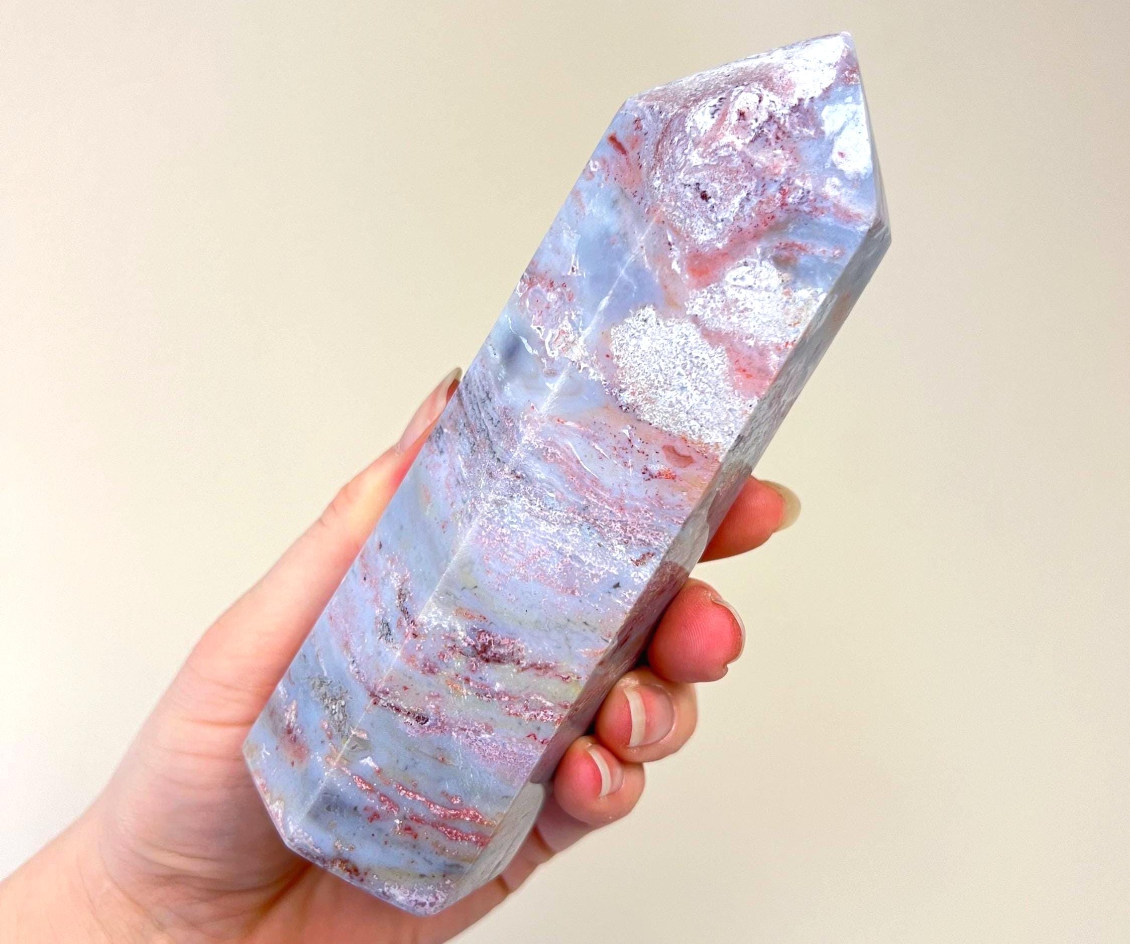 Pastel Ocean Jasper Tower, OJ Self Standing, Pastel Spirit Jasper