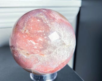 ピンクアメジスト　アメジスト　フラワーアゲート　ドゥルージー　スフィア ドゥルージー ピンク アメジスト フラワー アゲート スフィア