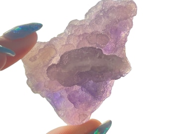 Sugar Fluorite Cluster, Raw Purple Fluorite Cubic Fluorite Fractal Fluorite Crystal Mineral Gemstone Raw Druzy fluorite