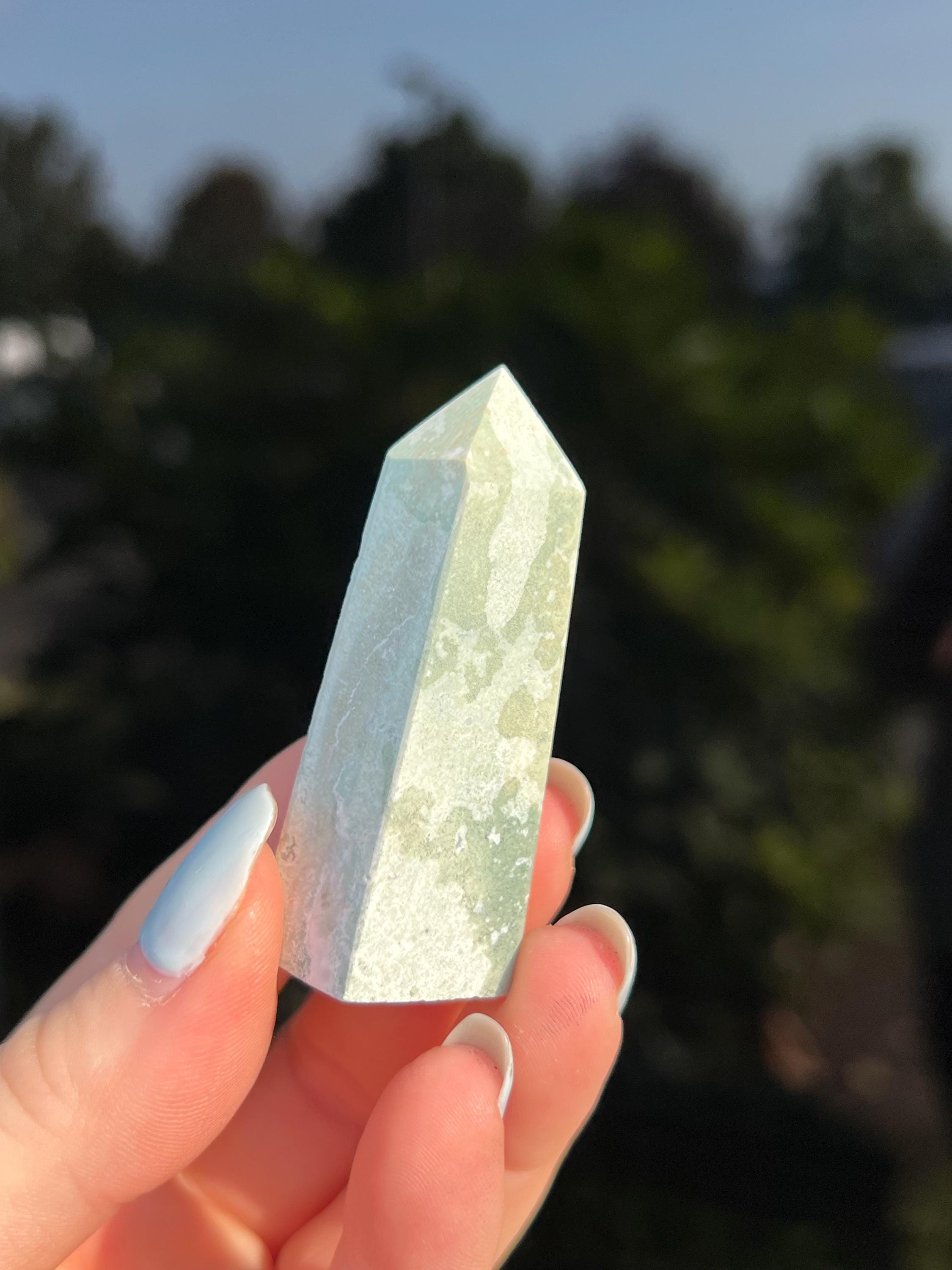 Unicorn Jasper Tower, Crystal Tower, Polished Tower, Mineral
