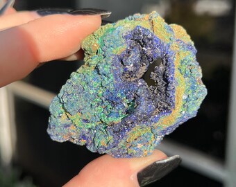 Azurite with Malachite Cluster, Azurite Cluster, Crystals, Minerals, Gemstones, High Grade, Azurite Malachite, Azurite Matrix