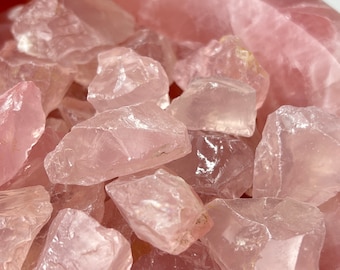 ONE* Raw Mozambique Rose Quartz, Crystal Gemstone Mineral