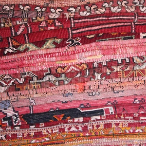 Photo carte de voeux avec l'image du tapis marocain coloré