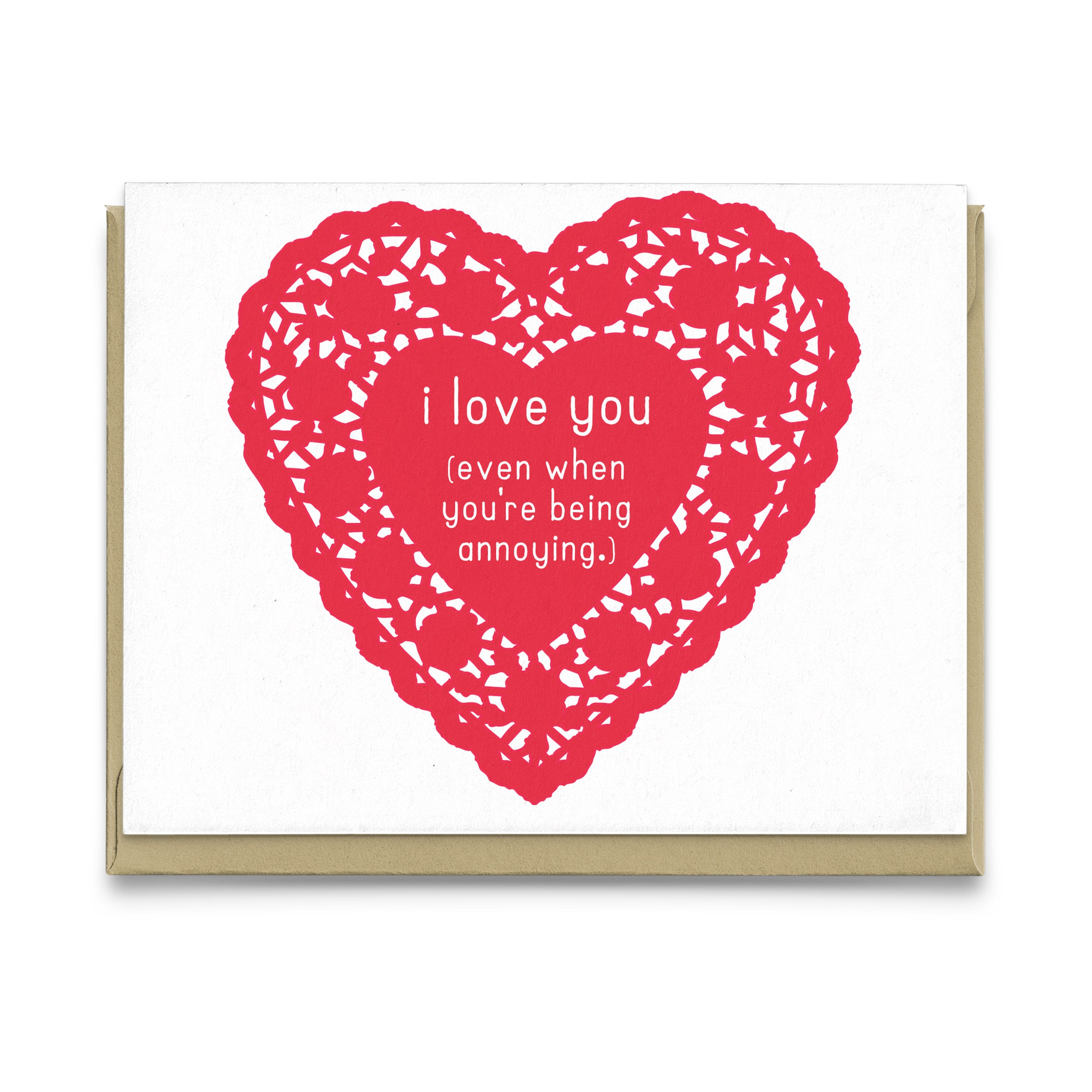 Annoying Love Greeting Card Romance Card Love Card Etsy Singapore