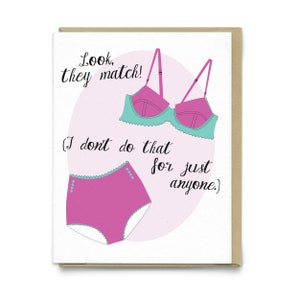 Underpants Greeting Card Matching Underwear Funny Card - Etsy