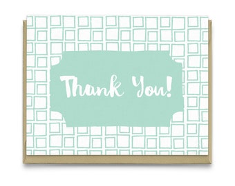 Thank You Card | Greeting Card, thanks card, friendship card, card for boss, card for coworker, card for teacher, card for parents, vintage