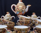 porcelain coffee service from Satsuma Japan