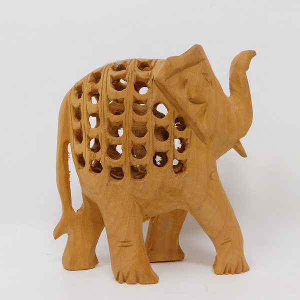 sculpture Hindouiste ,éléphant de bois