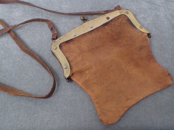 vintage leather satchel