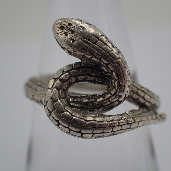 vintage silver snake ring