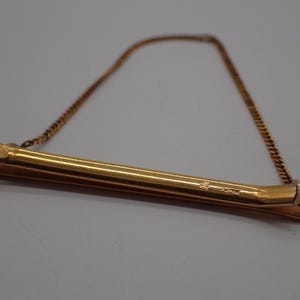 Vintage gold-plated tie clip