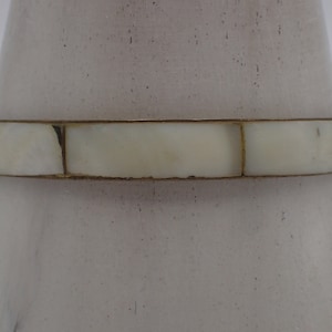 armband, vintagearmband i koppar täckt med pärlemor