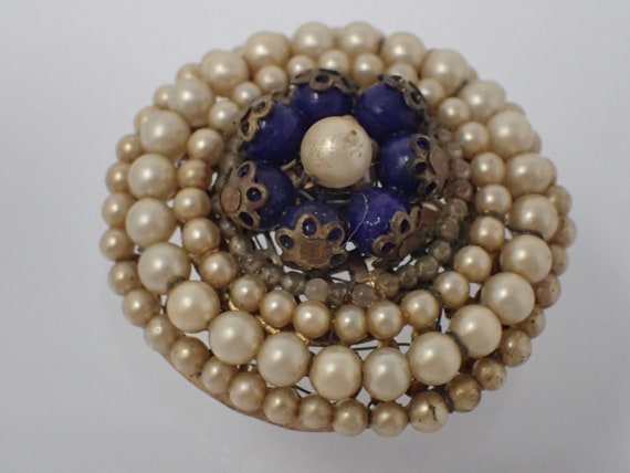 brooch, pearl art nouveau