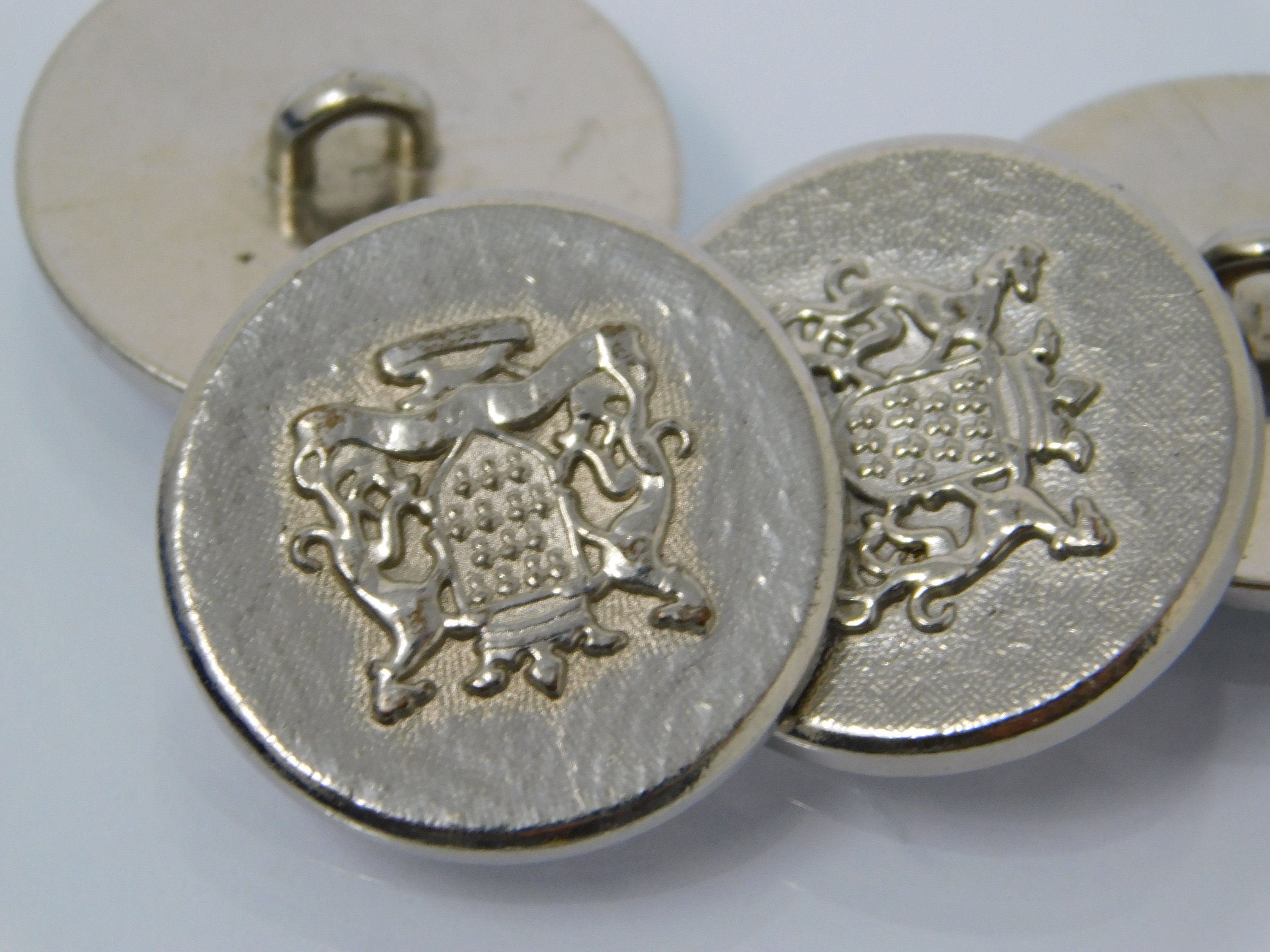 Four Vintage Buttons With Royal Emblems - Etsy
