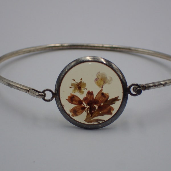 bracelet art déco ,pendentif porte fleur