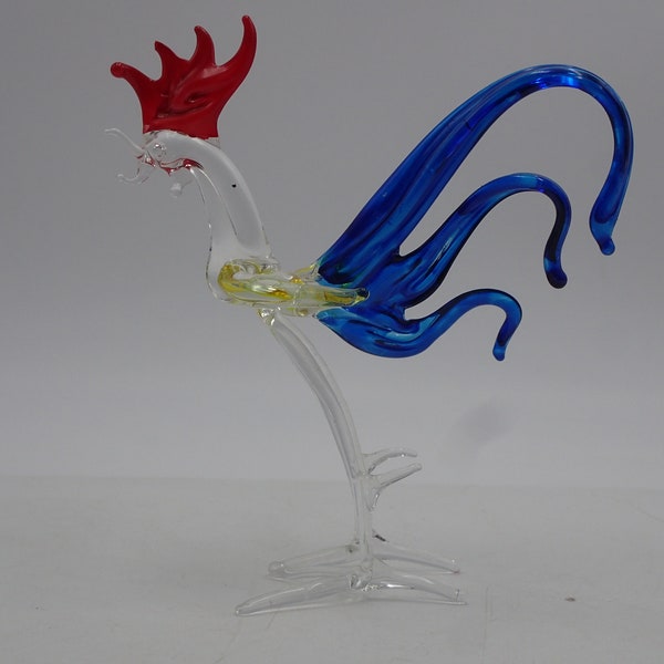 sculpture coq en verre de Murano