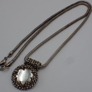 collana con ciondolo a forma di cuore in cristallo vintage
