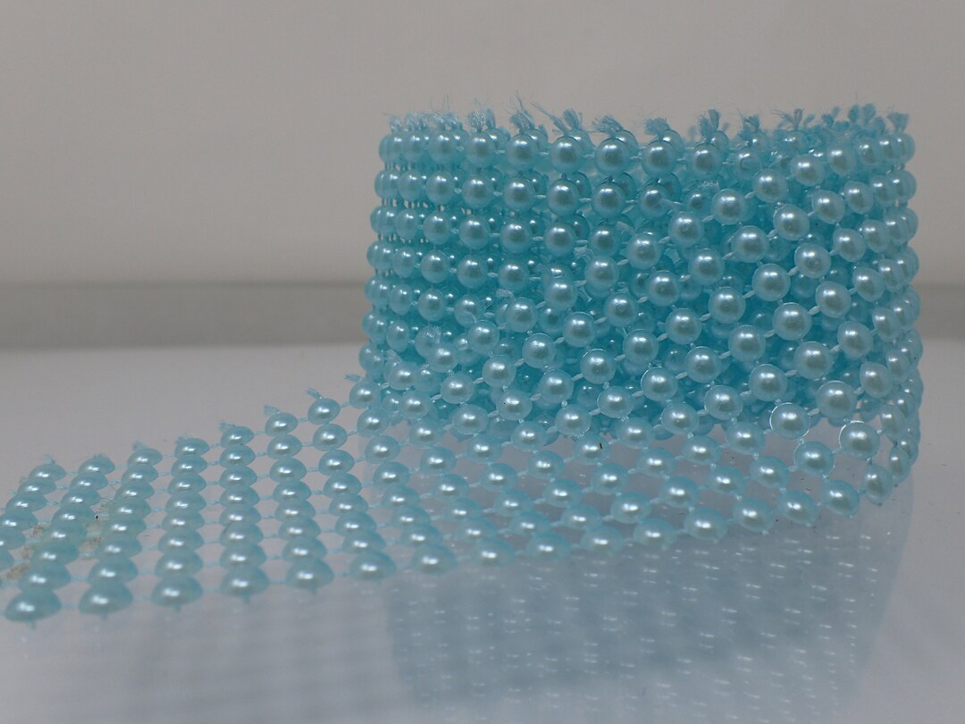 Blue Beaded Ribbon - Etsy