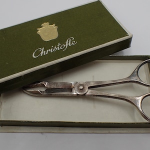 Christofle silver sugar tongs