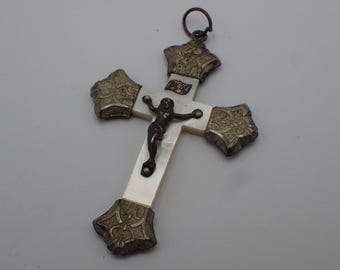 old mother-of-pearl crucifix