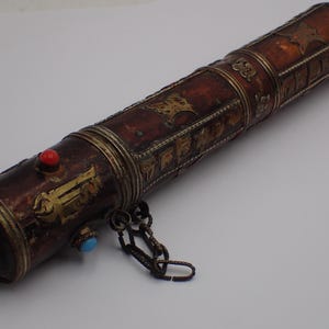 Antique Tibetan incense tube