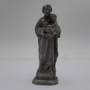 vintage religious statue, Saint Christopher