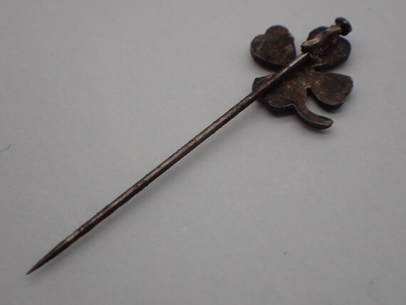Ancienne Épinglette/Pince à Cravate En Métal Argenté - Vintage - Occasion