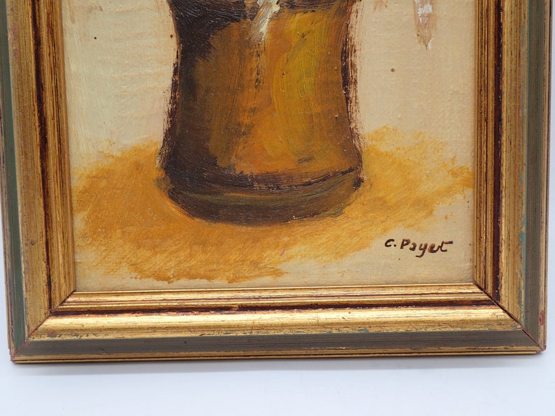 Gemälde, Blumenöl von C.Payet Bild 2