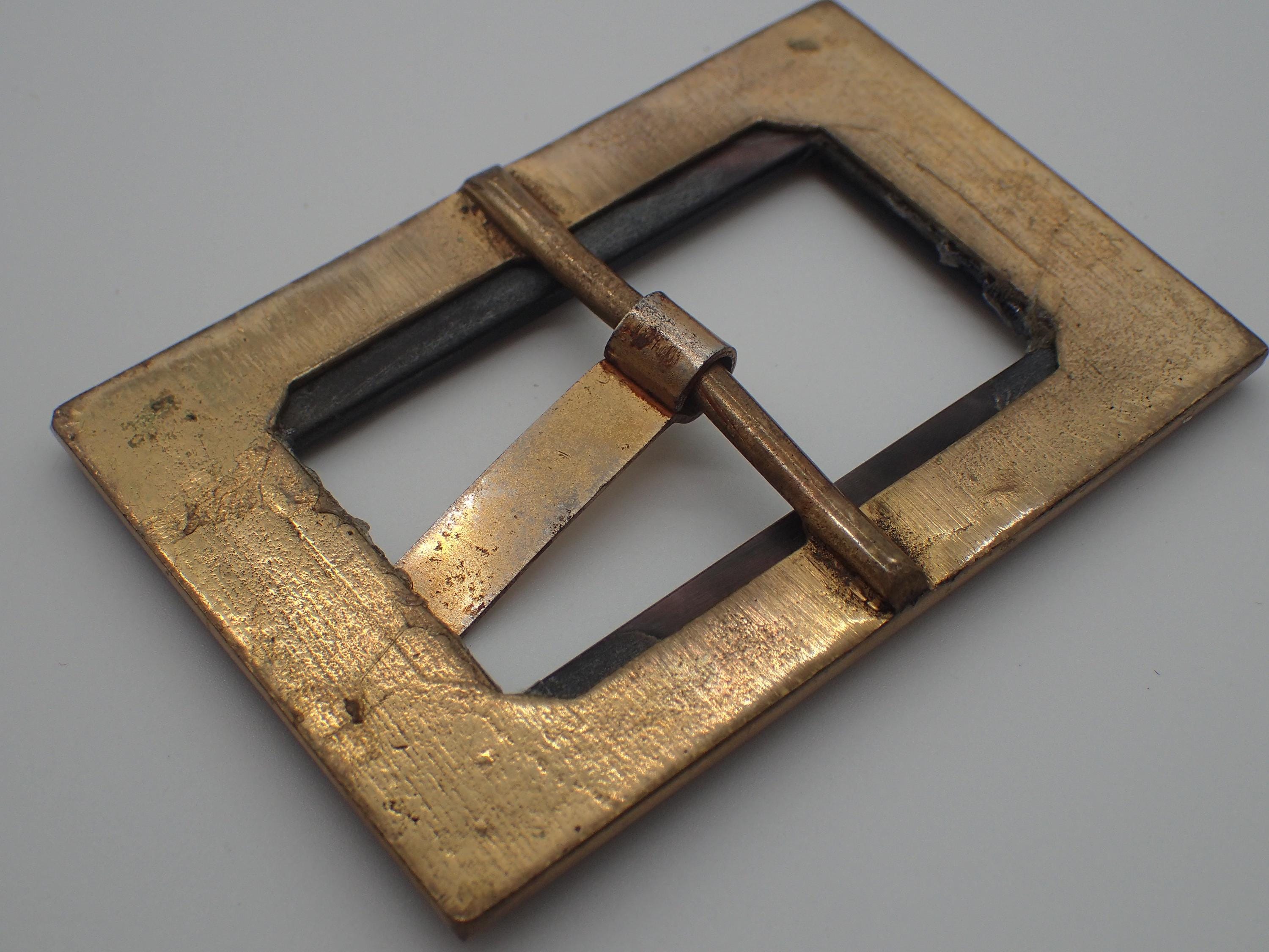 Vintage Bronze Belt Buckle Covered With Mother-of-pearl - Etsy display picture 3