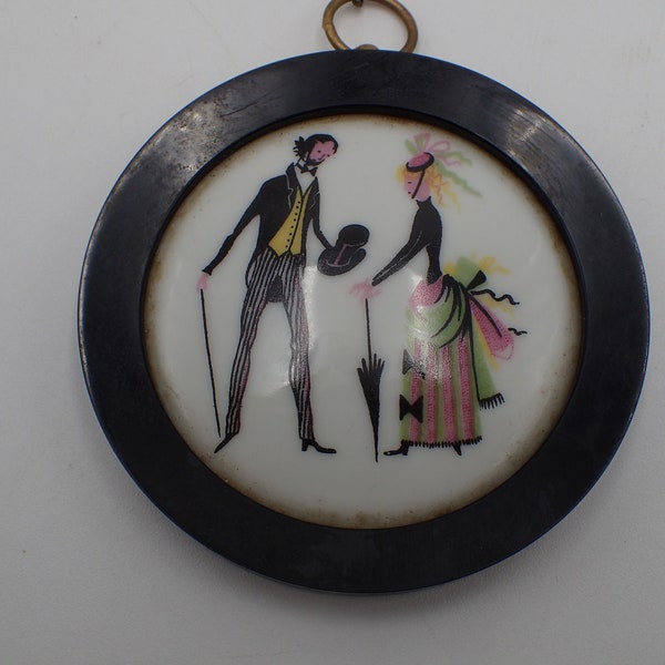 peinture vintage sur porcelaine Hugonet