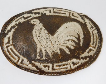 ヴィンテージレザーベルトバックル - Etsy 日本