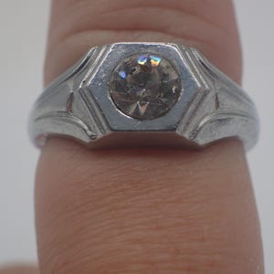 Vintage pewter ring
