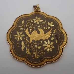 Pendentif Vintage Or De Tolède Damascène – Étoile 6 Branches – Breloque Toledo – Occasion