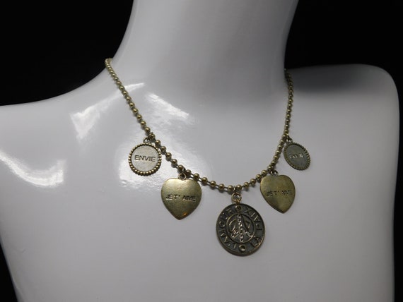 Necklace I Love You Vintage Gem