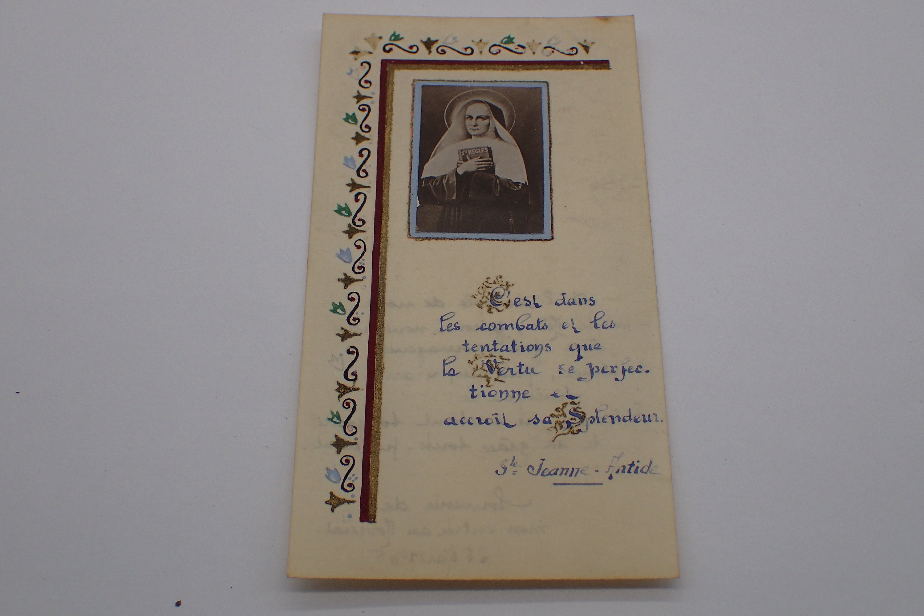 Image Religieuse, Sainte , Vintage de Collection