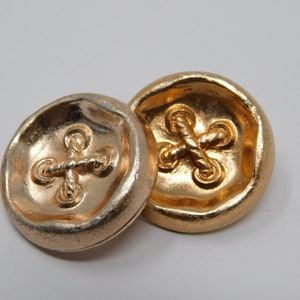 pair of vintage bronze buttons