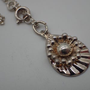 vintage necklace with silver pendant