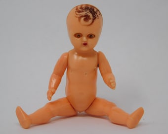 PETITCOLLIN ANCIEN POUPON baigneur 50 cm made in France bébé poupée boit pipi EUR 34,00 - FR