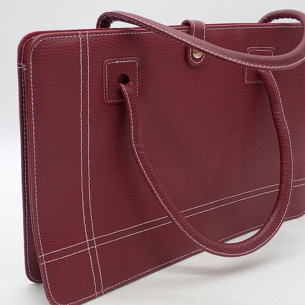 vintage leather satchel by Pierre Balmain