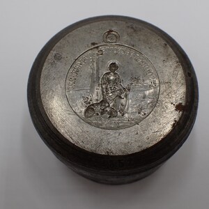 Antique mold, die for a religious medal, Saint Solange