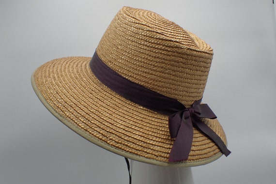 vintage straw hat - image 3