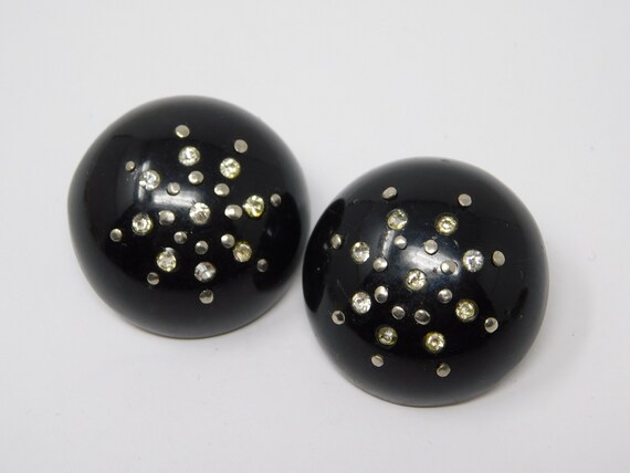 vintage rhinestone earring
