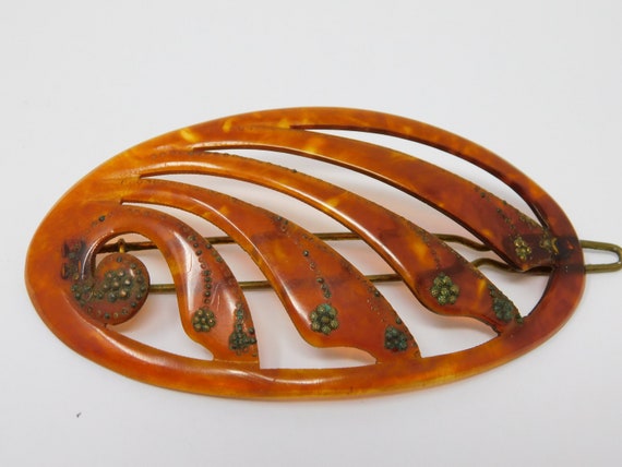 art nouveau barrette