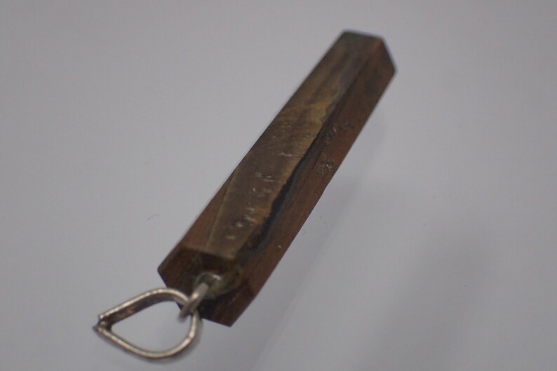 vintage tiger eye gem pendant