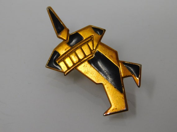 old brooch, copper pierrot