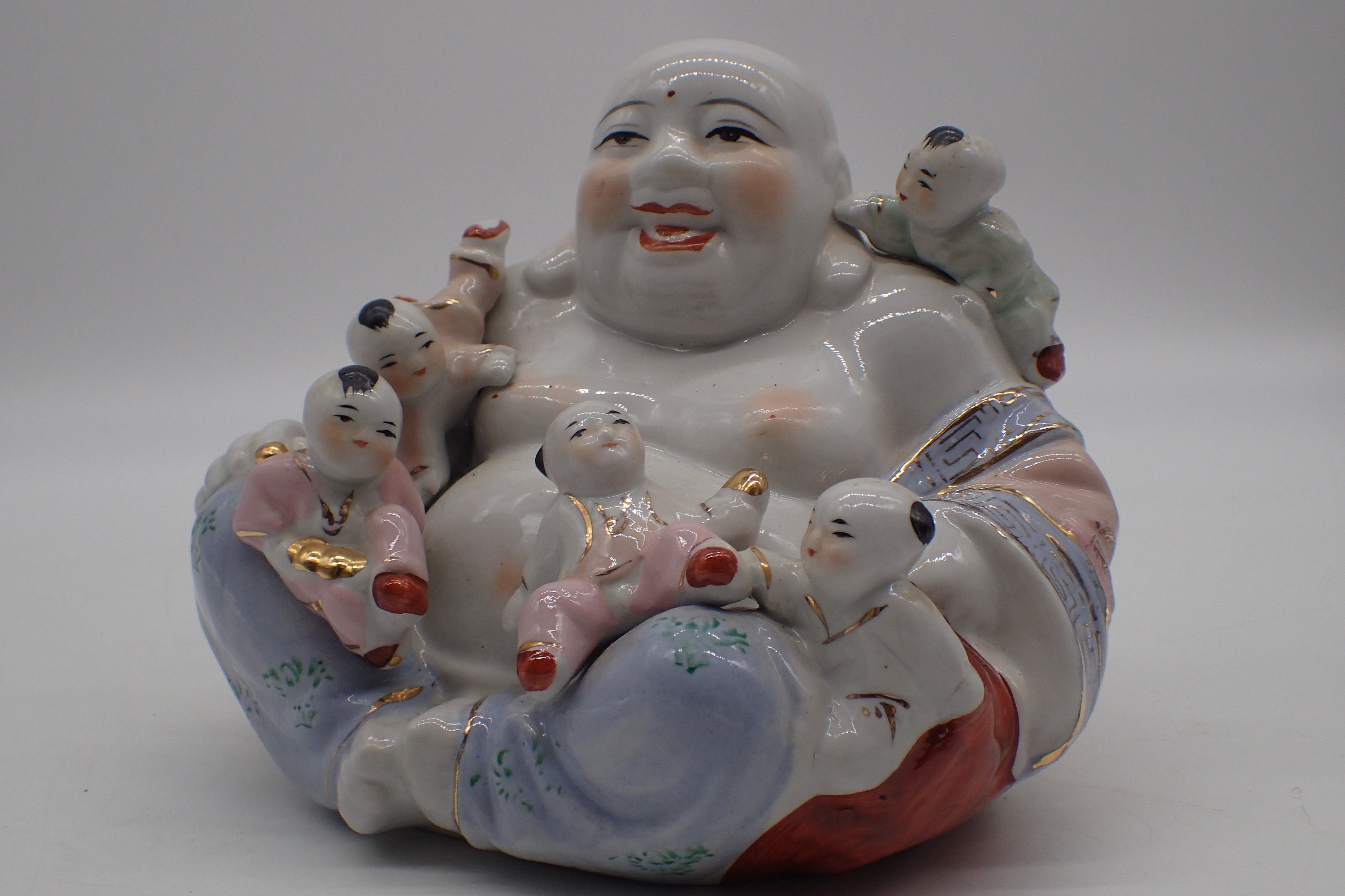 Bouddha Aux Enfants , Porcelaine de Chine