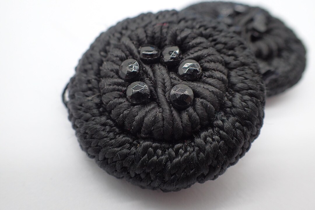 Pair of Vintage Braided Buttons - Etsy