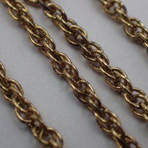 vintage gold plated chain necklace