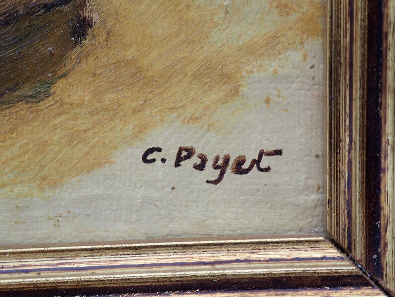 Gemälde, Blumenöl von C.Payet Bild 3