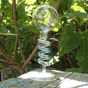 blown glass oil lamp